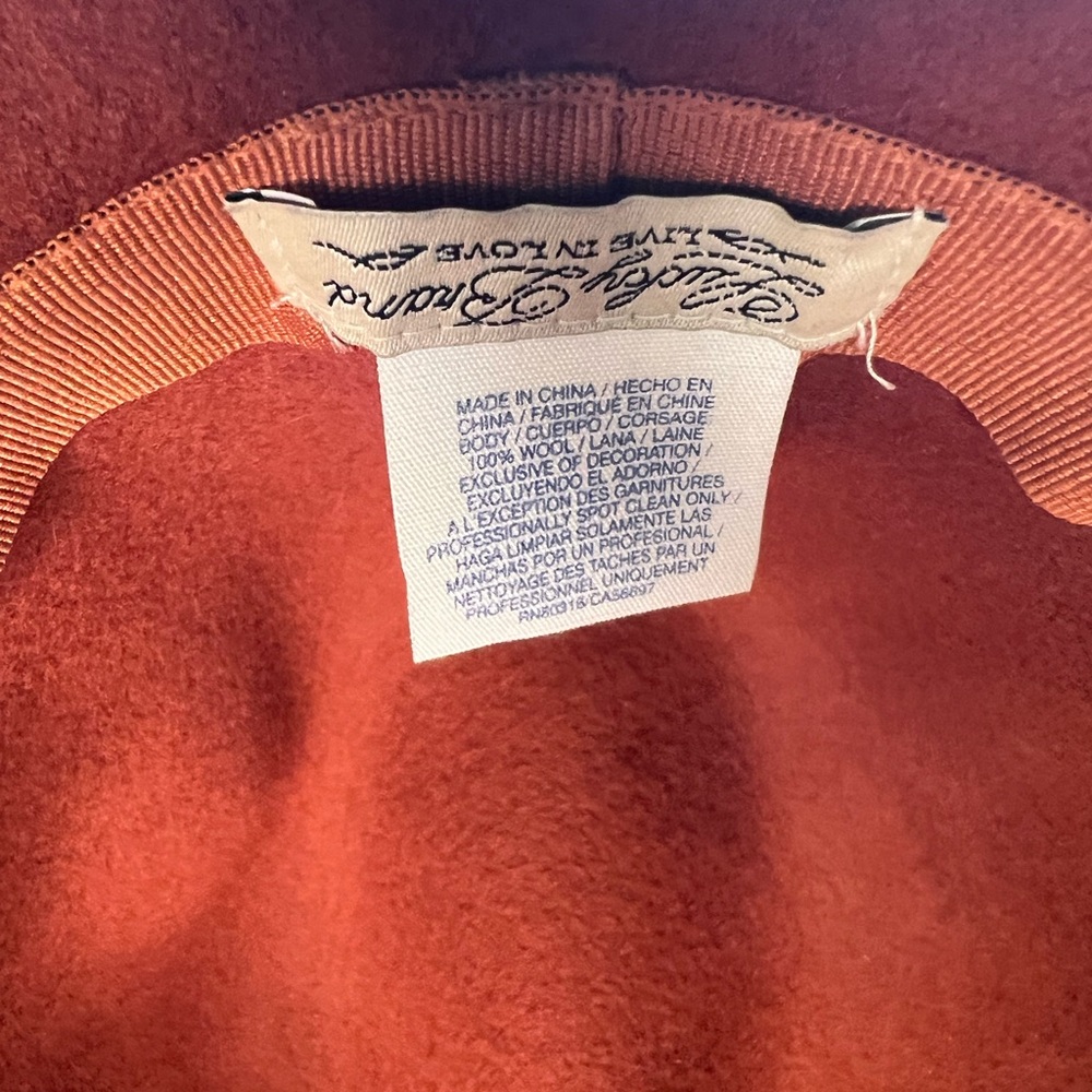 Lucky Brand Wool Felt Wide-Brim Hat - Rust Color - Picture 8 of 16